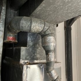 New pipes to connect with an AC installation.